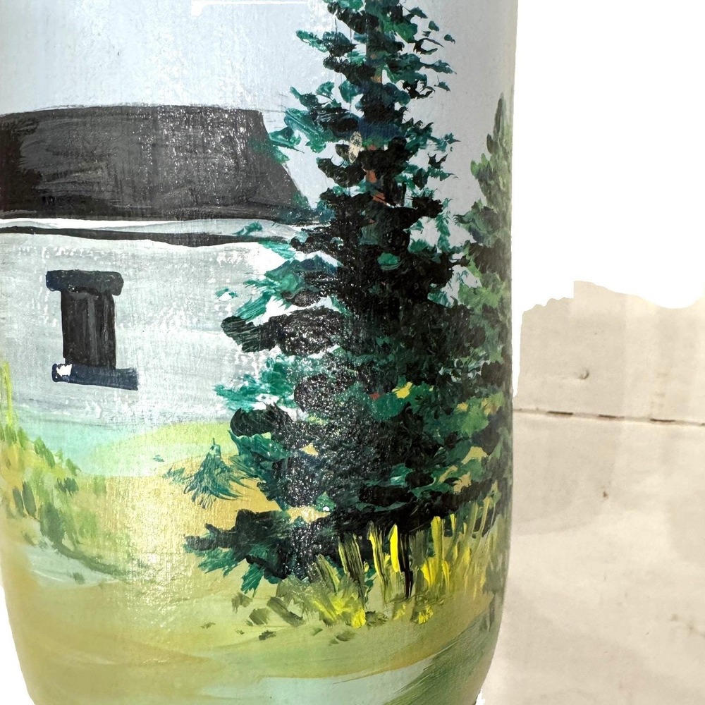Hand Painted Lighthouse Fisherman Buoy 13" x 5" Unknown Artist - Picture 6 of 11